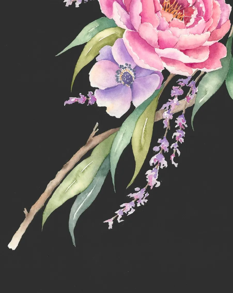 Peony Plumage Taking Flight, view 3